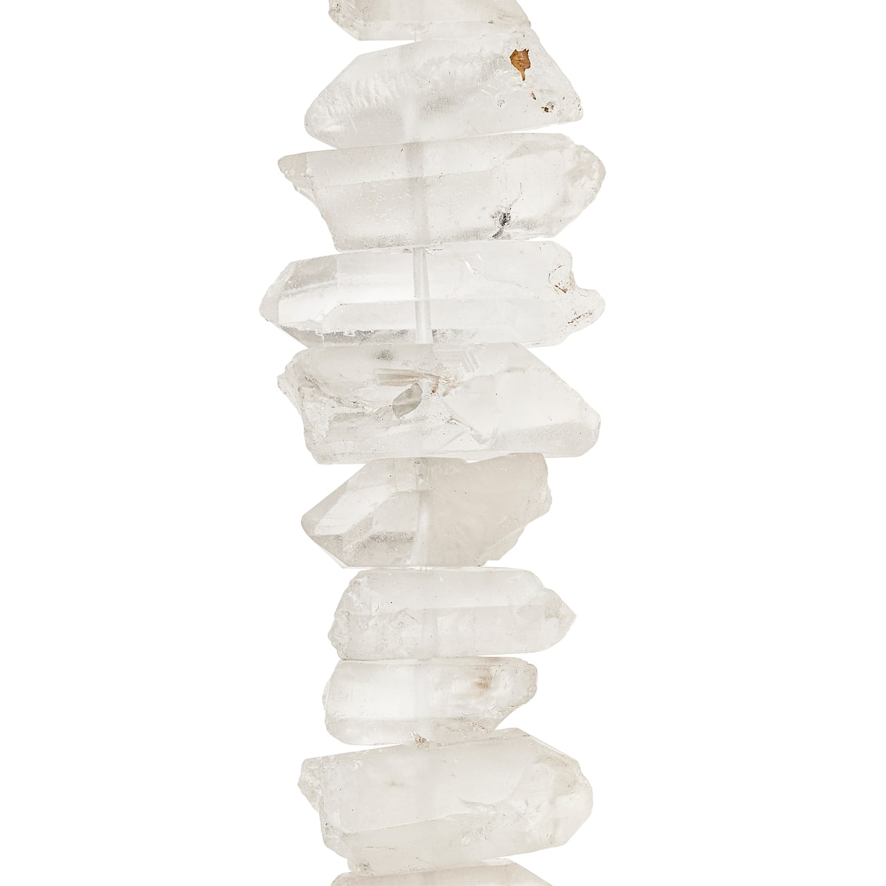 12 Pack: Clear Crystal Chunk Beads by Bead Landing™
